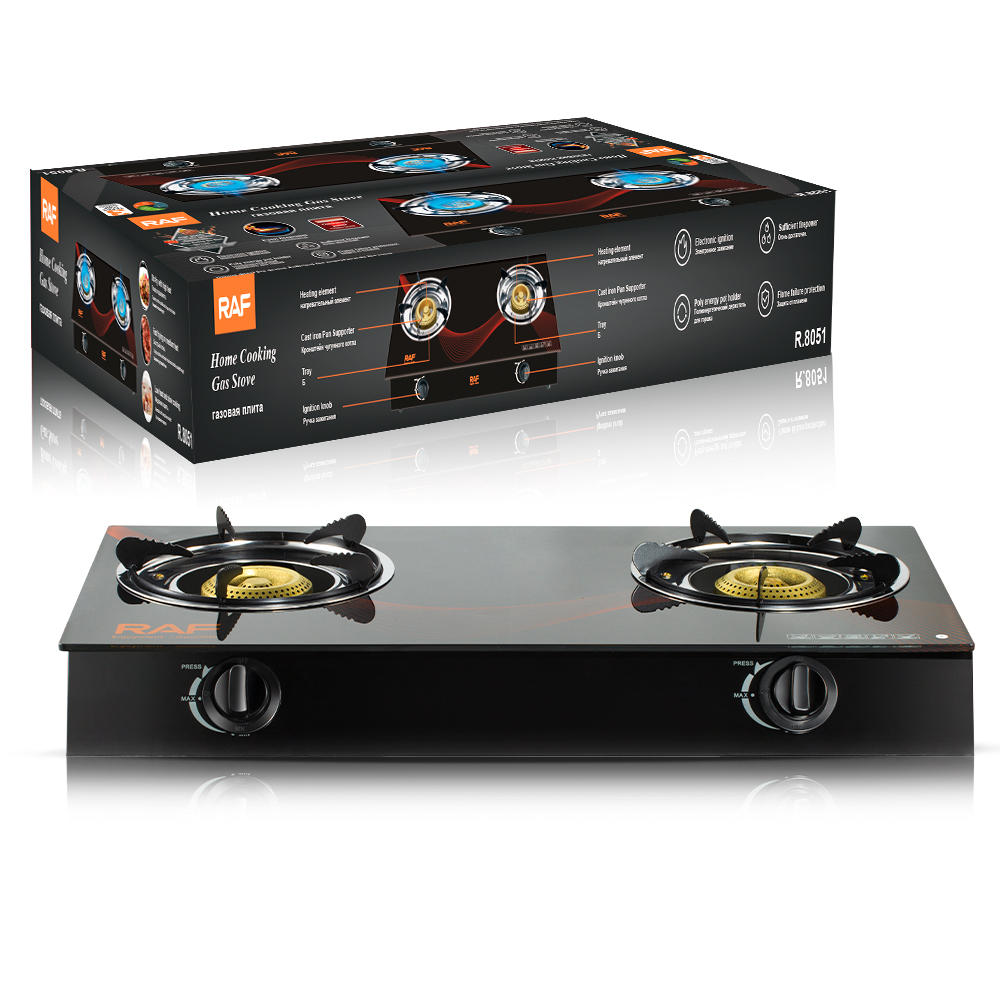 RAF Home Cooking Gas Stove with Electronic Ignition and Flame Failure Protection