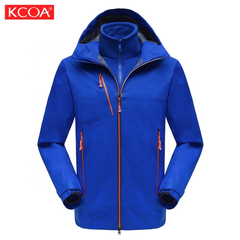 Oem Custom новый пустой большой принт 3 в 1 теплая куртка на молнии с капюшоном зимняя флисовая Водонепроницаемая мягкая оболочка куртка для мужчин одежда