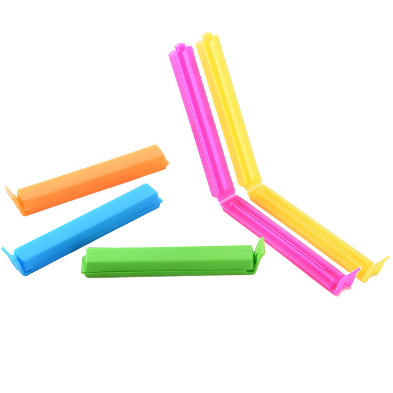Custom Private Label Food Sealing Bag Clips LOGO Multi Color Thicken Plastic Multifunction Plastic Clip for Food Packaging Net