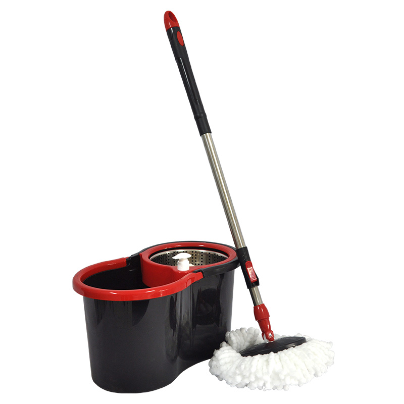 MSN Wholesale magic spin 360 microfiber mop with head refill and stainless twisted pole bucket