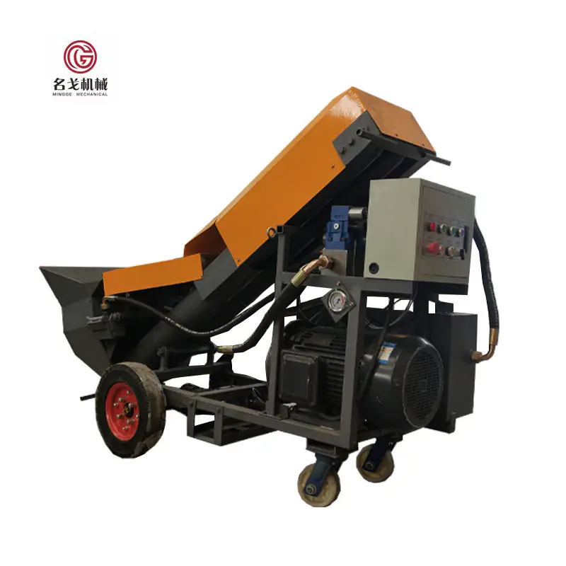 Small Trailer Concrete Pump Electric Diesel Concrete Mortar Pump Concrete Pumping Machine