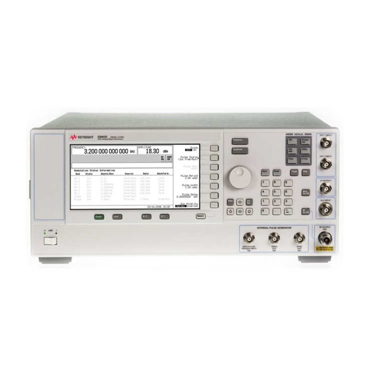 Параметры выбора Keysight E8663D PSG, аналоговый генератор сигналов радиочастоты от 100 кГц до 9 ГГц