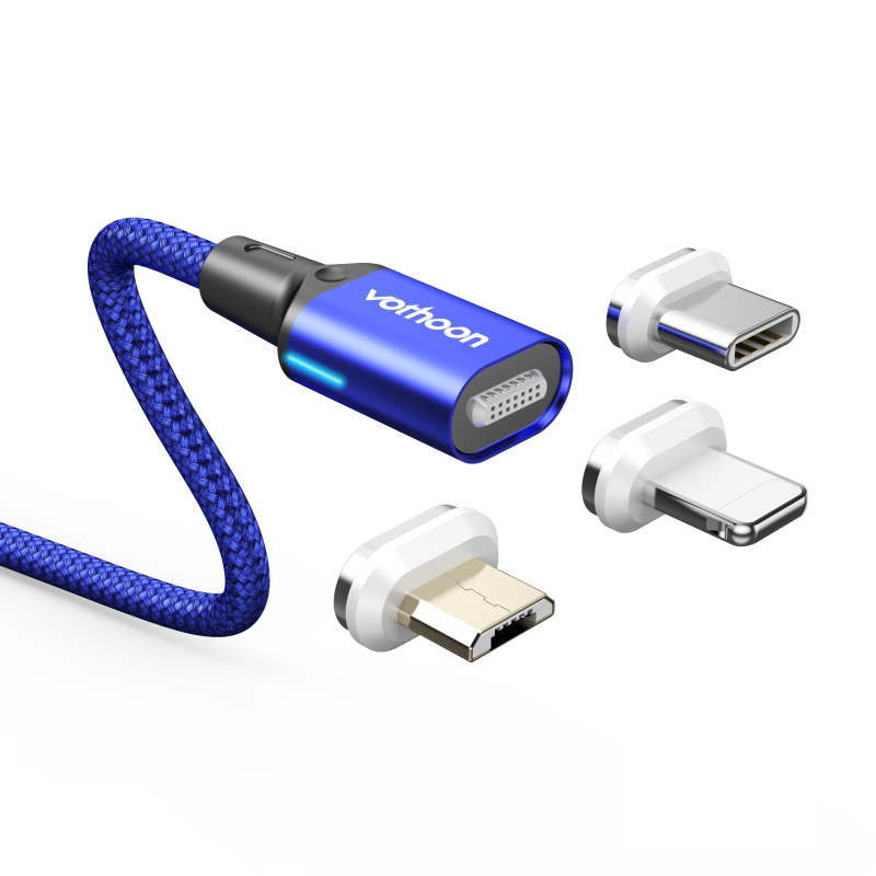 Бесплатная доставка магнитный кабель votoon 3A Быстрая зарядка Micro USB Type C зарядка для мобильного телефона холодный 2 м