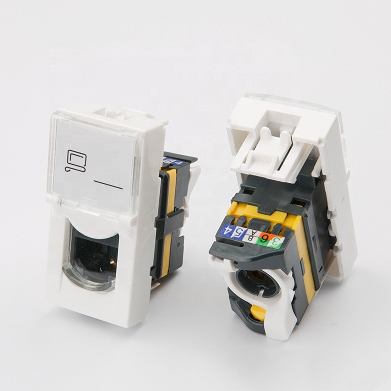 Высококачественный разъем keystone jack rj45 Cat6 6 U/UTP типа ноги 76561/76564 rj45 модульный разъем keystone