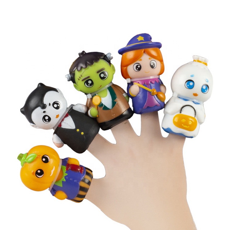 Halloween Finger Puppet Interactive Toy Kids Halloween Fidget Toy Marionetas De Dedos Juguetes De Halloween