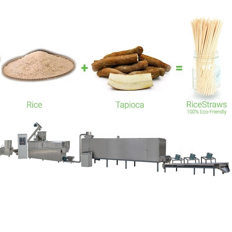 Новинка 2019, машина для производства рисовых соломинок Tapioca, биоразлагаемые одноразовые рисовые соломинки