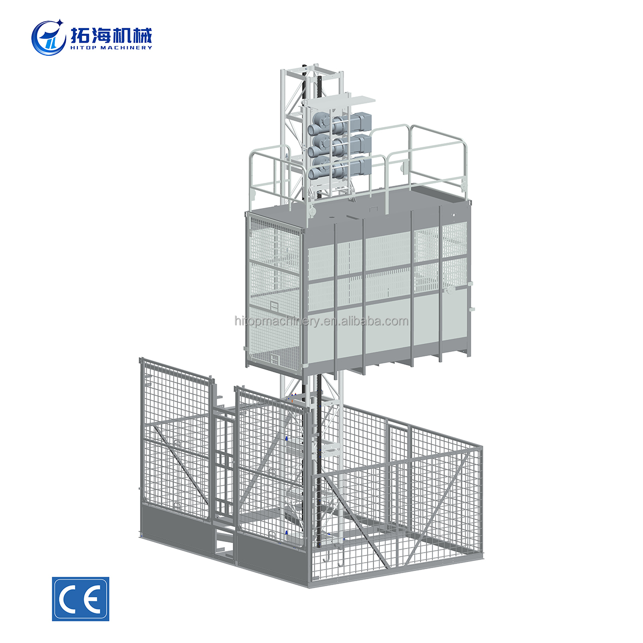 SC200 200 Construction lift for passenger and material using helical reducer