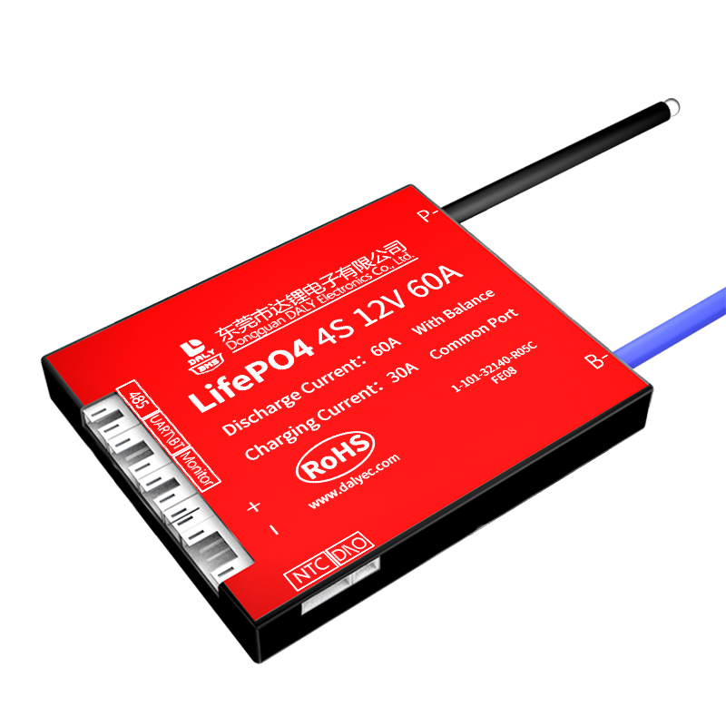 Daly высокое качество 3,2 V lifepo4 4s 12v 60a uart общий порт с балансировкой водонепроницаемый для солнечного электробайка