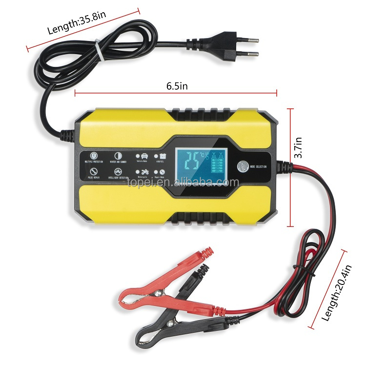 12V Pulse Repair Battery Charger Motorcycle Car EU US Battery Repair Tool Pulse Repair Battery Charge