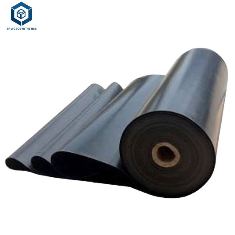 Геомембрана 1 мм, плоский и поливочный HDPE Лайнер, черный полиэтилен высокой плотности, полиэтилен HDPE, линейка для пруда, пластиковые рулоны