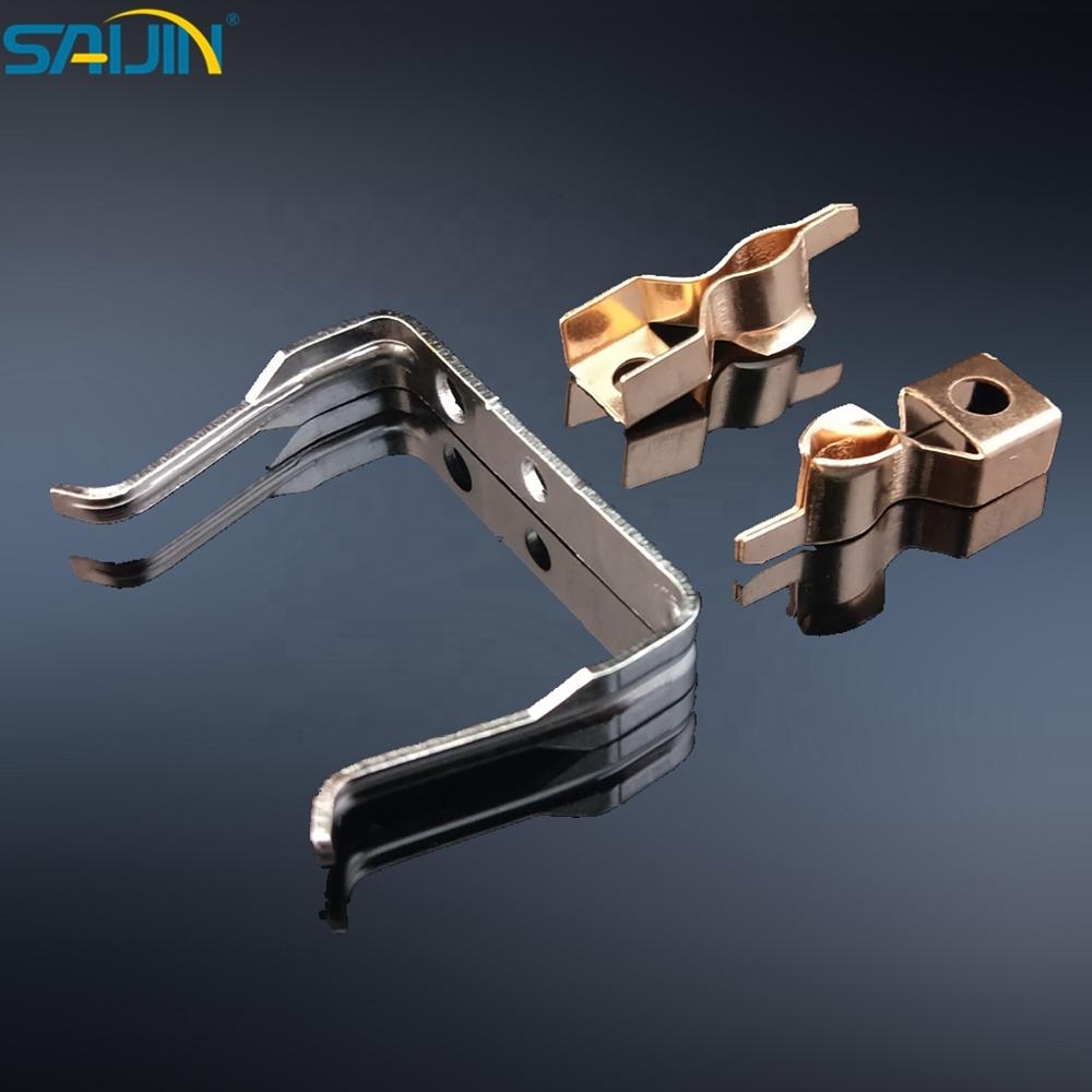 Copper Brass socket grounding spring stamping metal contacts