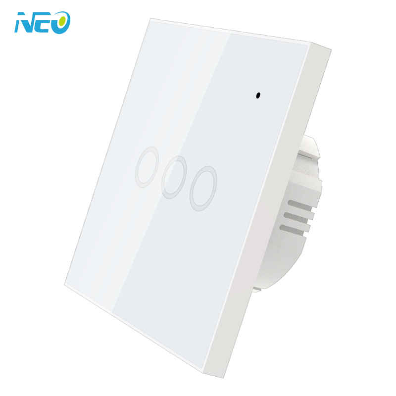 Neo coolcam 1gang 2gang 3 gang 16A wall light switch for homes eu 868.4mhz z-wave wireless smart touch light switch