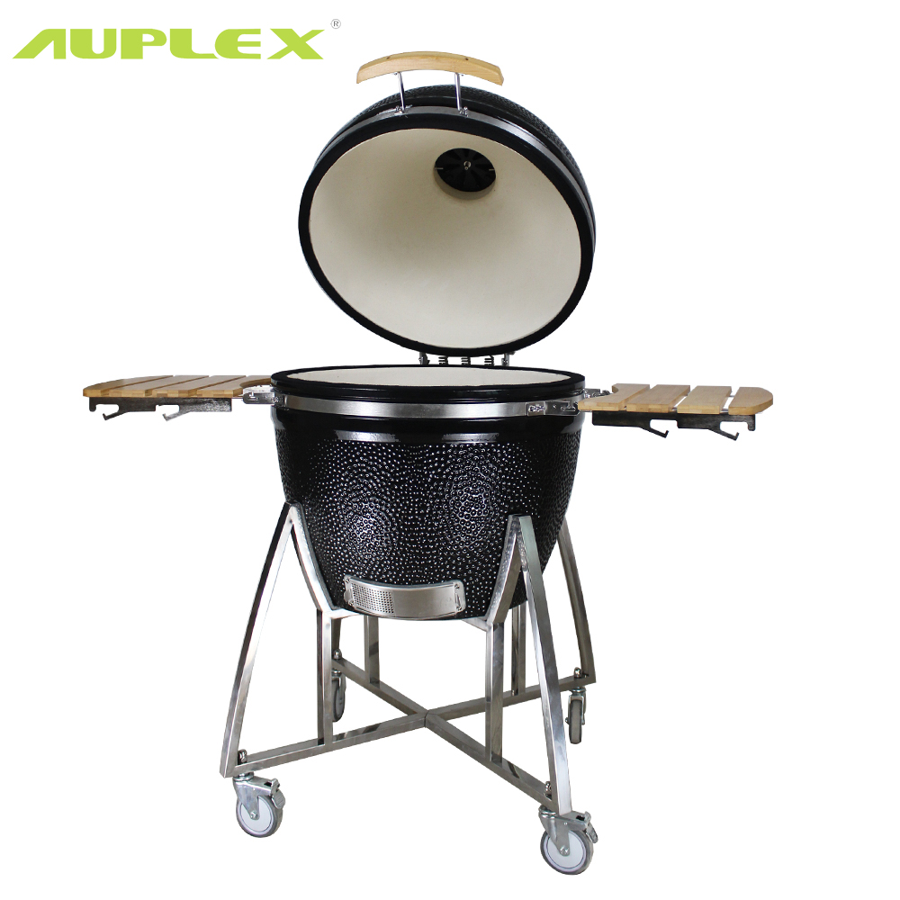 AUPLEX Kamado 27 ''керамическая печь из нержавеющей стали, черные грили, барбекю