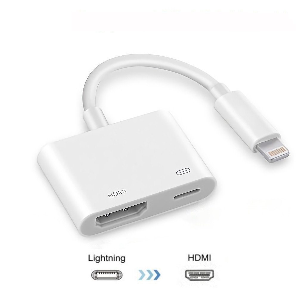 Освещение цифровой видео из AV в HDMI адаптер lightning/hdmi цифровой av-адаптер lightning для HDTV проектора монитора 1080P для iPhone