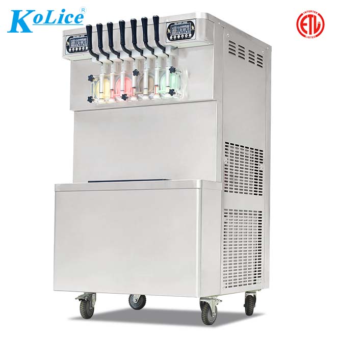CE NSF Multifunction 7 Flavors Floor soft ice cream machine/frozen yogurt ice cream machine/ice cream making machine