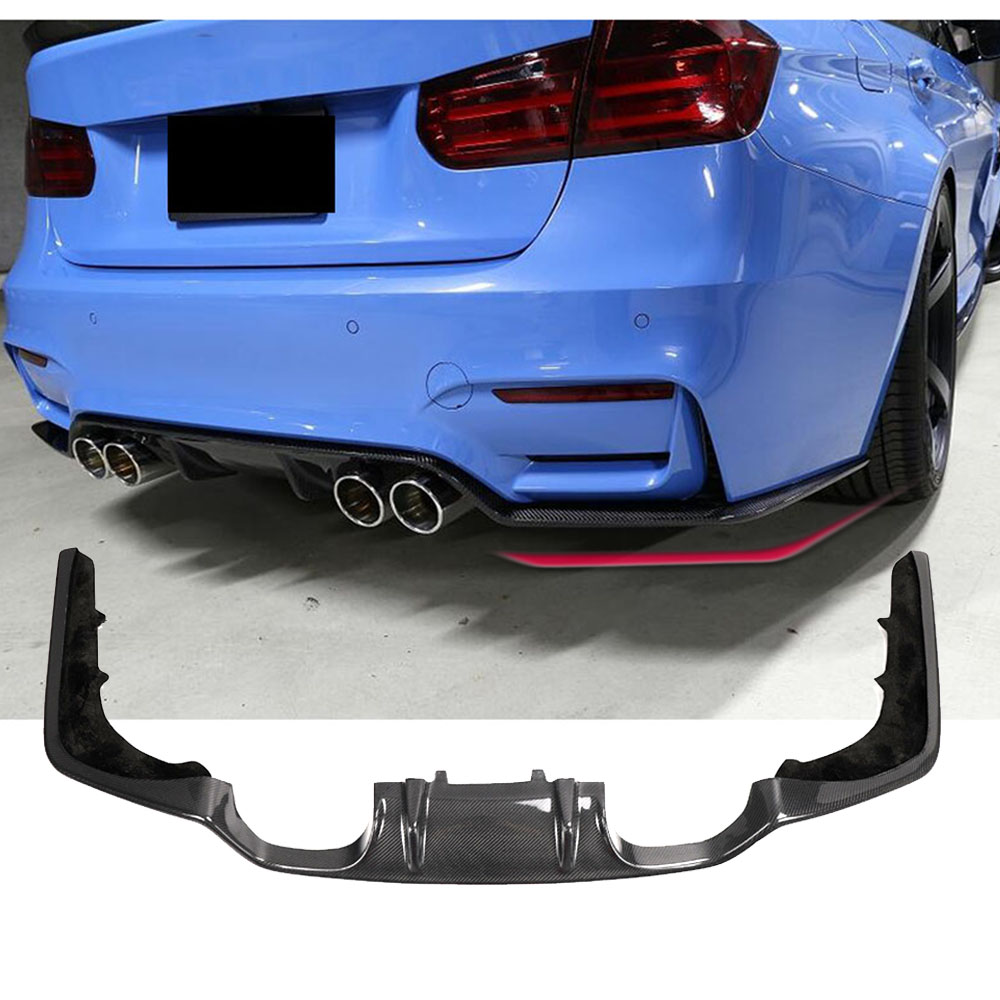 Задние бамперы из углеродного волокна в 3D стиле для BMW F80 M3 F82 F83 M4, задний диффузор для губ