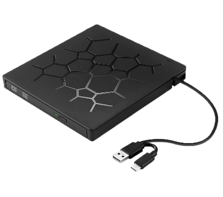 Внешний DVD-привод USB 3,0 USB C CD горелка CD/DVD +/-RW оптический привод, тонкий портативный DVD CD ROM Rewriter дубликатор