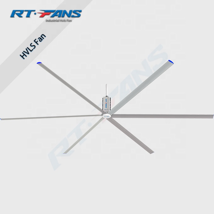 RTFANS бесшумные HVLS вентиляторы для молитвенной комнаты аэрация охлаждение Лучшие Промышленные потолочные вентиляторы