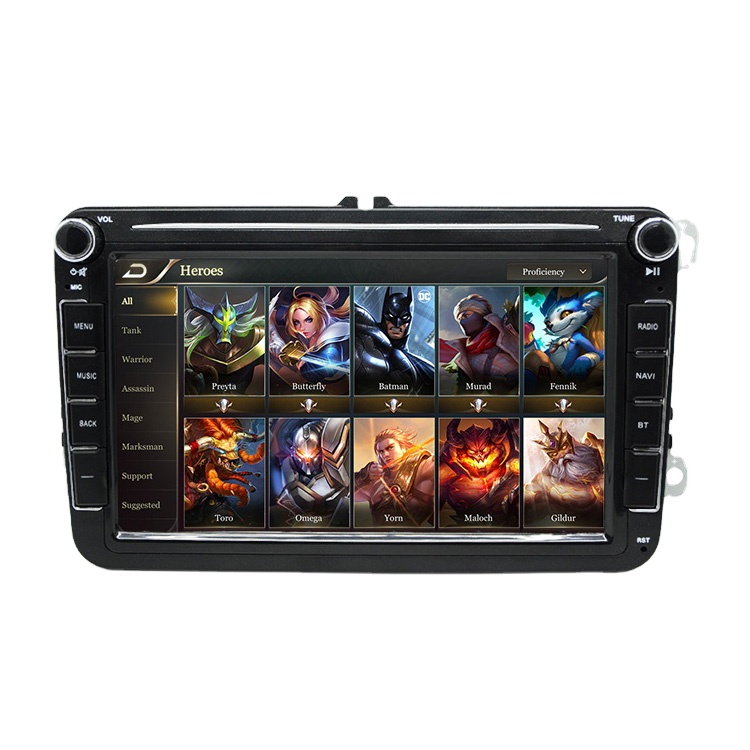 YHT 2 Din 8" Car Video GPS Navigation For VW Touran Passat B6 B7 Sharan Jetta Polo Tiguan S with BT/Wifi/car rear view camera