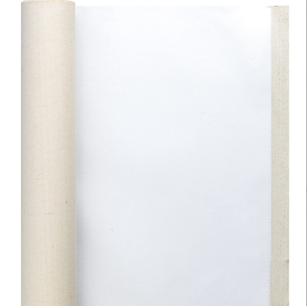 330g-450g ECO Solvent Acrylic Painting 100% Pure Linen Primed Cotton Artist Blank Oil Painting Canvas Roll For Sale