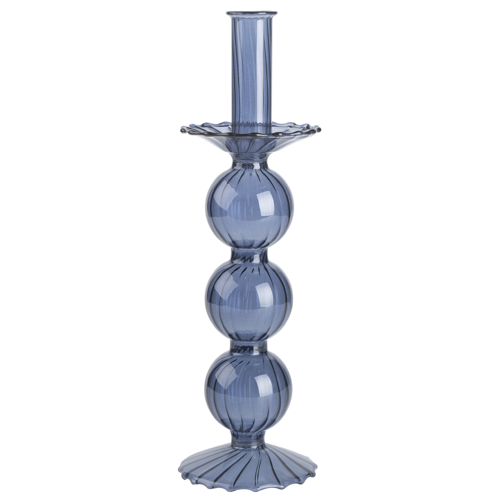 beautiful bird home decor candle holder made of porcelain and bronze and inspired by a vintage design glass candlestick