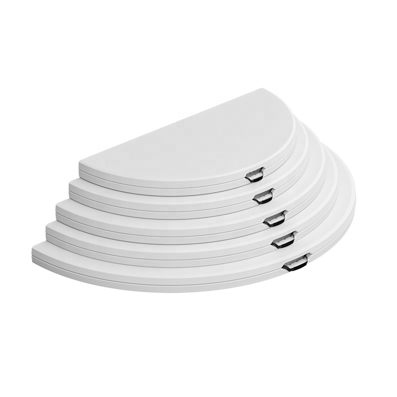 Benjia White Round Banquet Tables Folding Round Table Plastic Folding