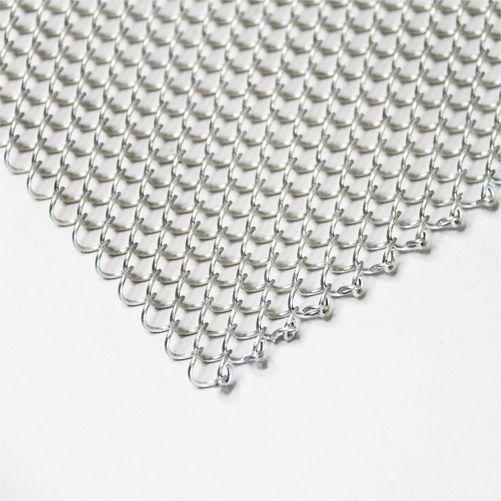 Customized Metal Coil Drapery screen for Shopping mall ceiling decoration