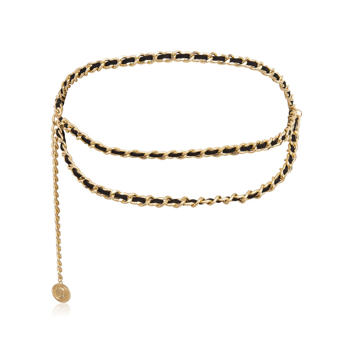 Retro fashion multi-layer body chain personality geometric sexy ladies waist chain belt