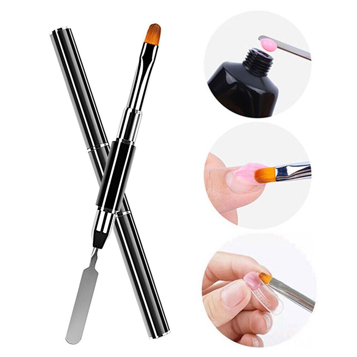 Nail Art Brushes For Manicure Acrylic Nail Art Painting UV Gel Brush Pen Carving Pen Phototherapy Brush For Nail Extension