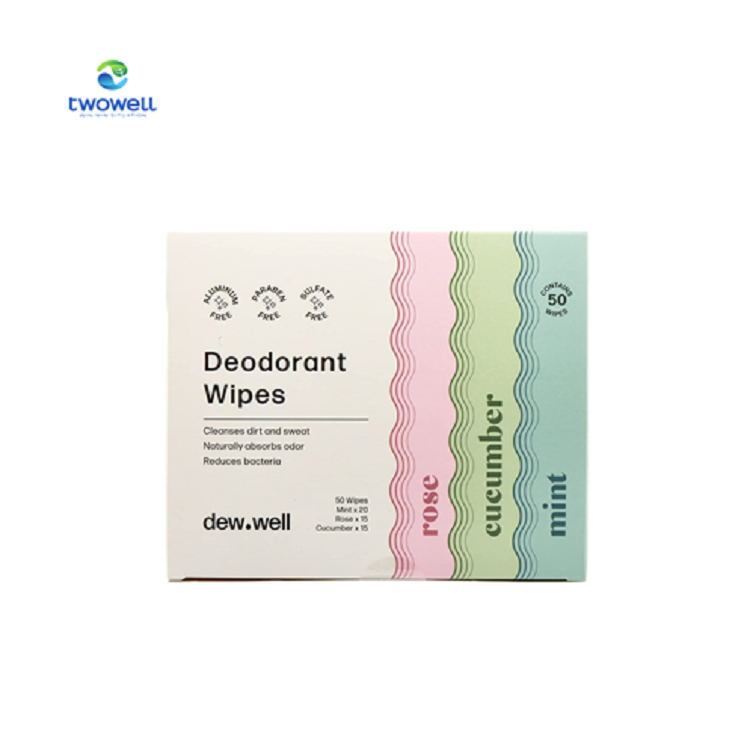 Portable Deodorant Body Cleansing Refreshing Wet Wipes