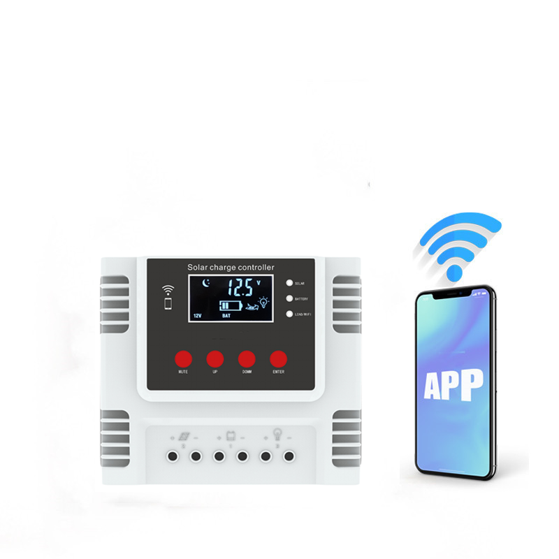WiFi PWM Solar Charge Controller Solar Panel Battery Charger Automatic Regulator 30A CE,ROHS,FCC Solar Controller with LCD & USB