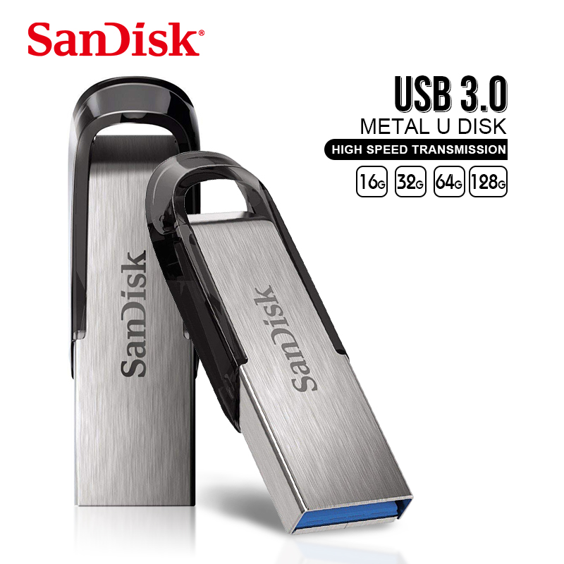 SanDisk флеш-накопитель USB 3,0, 128 ГБ, 64 ГБ, 32 ГБ, 16 ГБ