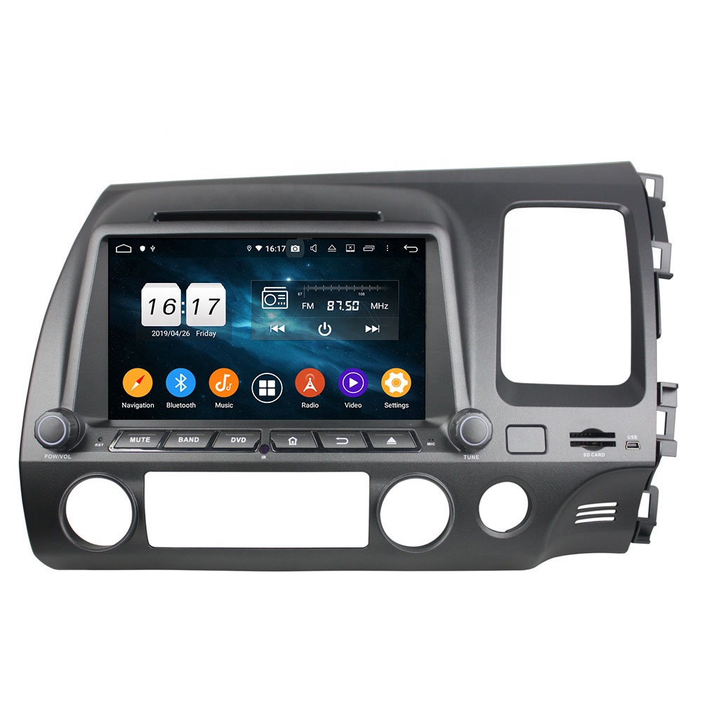 KLYDE KD-8093 PX5 Android 10 GPS Navigation Car DVD Player 8 Inch for HONDA CIVIC 2006-2011