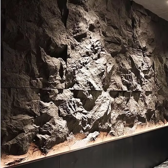 Modern Design Artificial Stone Wall Panels Big Slab For Interior And Exterior Decoration Exterior Usage