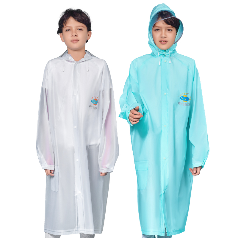Wholesaler high quality eco-friendly PVC comfortable kids waterproof raincoat for rain