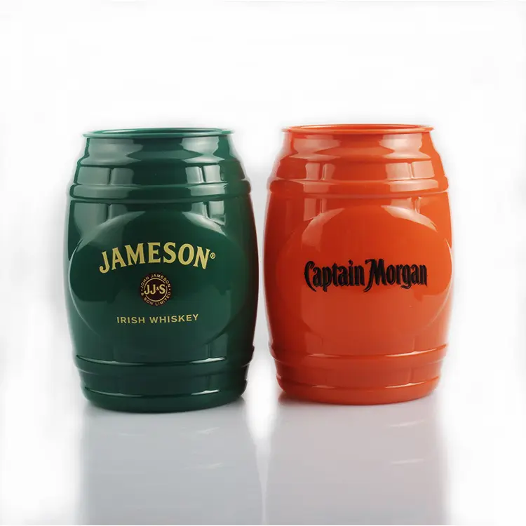 22 oz Plastic Barrel Shaped Tumbler Cocktail Beer Cup