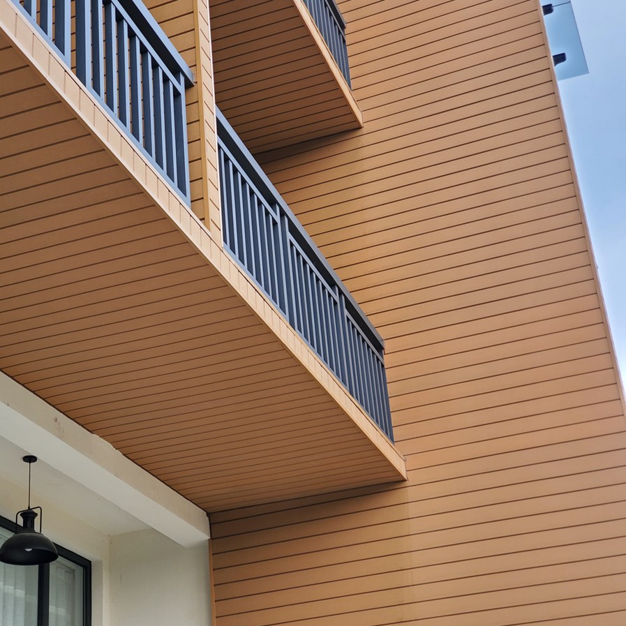 low maintenance/wpc engineered outdoor wall cladding/wood grain wpc waterproof wall exterior