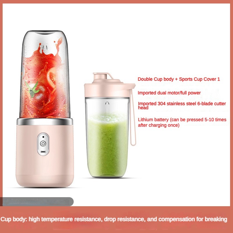 Multifunctional Mini USB Type-c Electric Blender Rechargeable Portable Juicer For Kitchen Tools & Gadgets Travel Camp Juice Cup