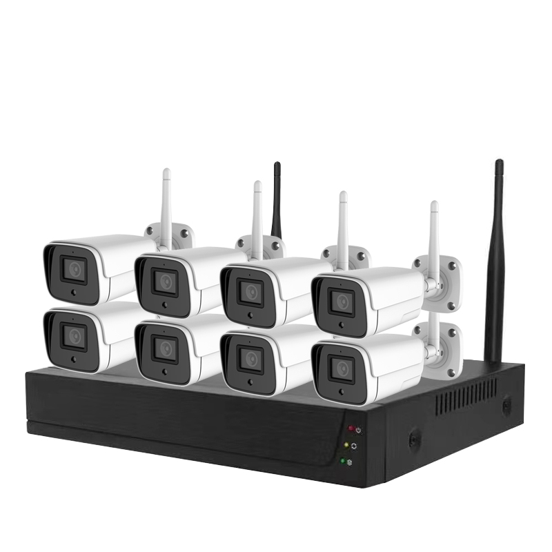 Tuya P2P 8ch комплект, wifi камера, 8-канальный NVR комплект, камеры безопасности, 2-канальная аудио Беспроводная cctv система, водонепроницаемая, для помещений, для улицы