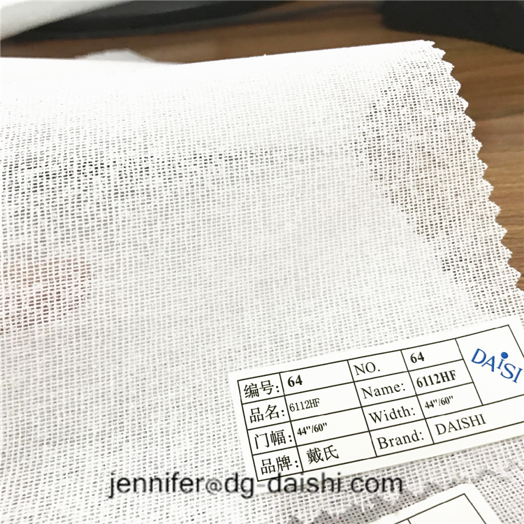 100% Cotton Fusing knitted Gauze for hat Making