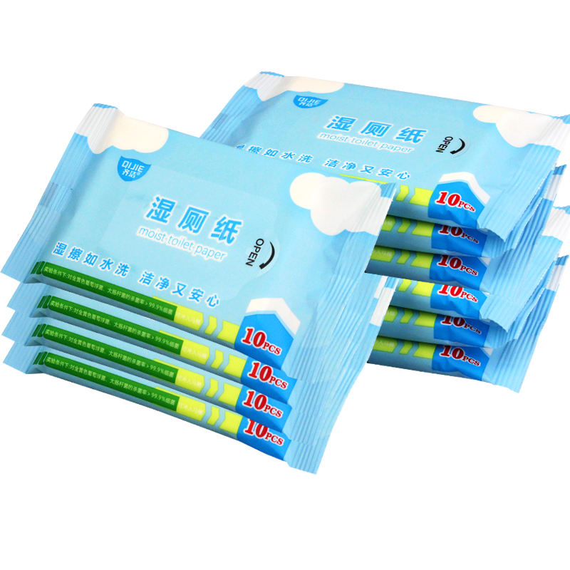 Customized Packing ECO Friendly Moist Water Base Toilet Wet Tissue Paper with Aloe