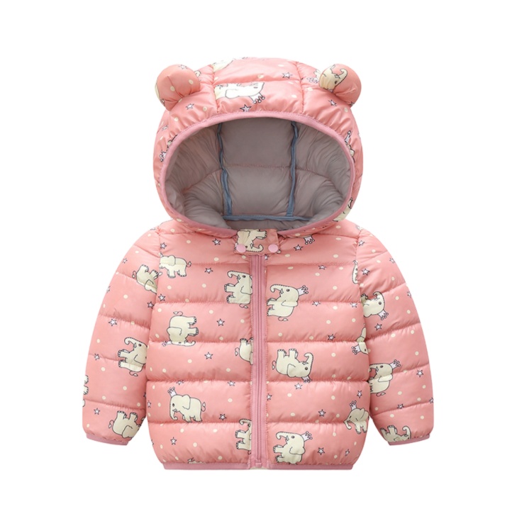 Winter new children's down and wadded jacket cotton coat boys girls short coat thermal clothes cartoon print puffer jacket