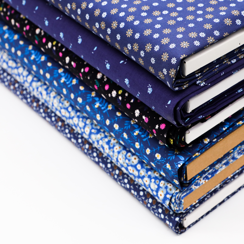Digital Printed 100% cotton fabrics Blue Liberty Quilting Fabrics For Sewing Patchwork Oeko-tex Cotton Fabric