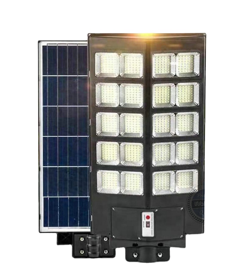 Wakatek открытый водонепроницаемый высокой мощности 400 Вт 500 all in one Солнечный светодиодный уличный свет все в одном солнечный уличный свет