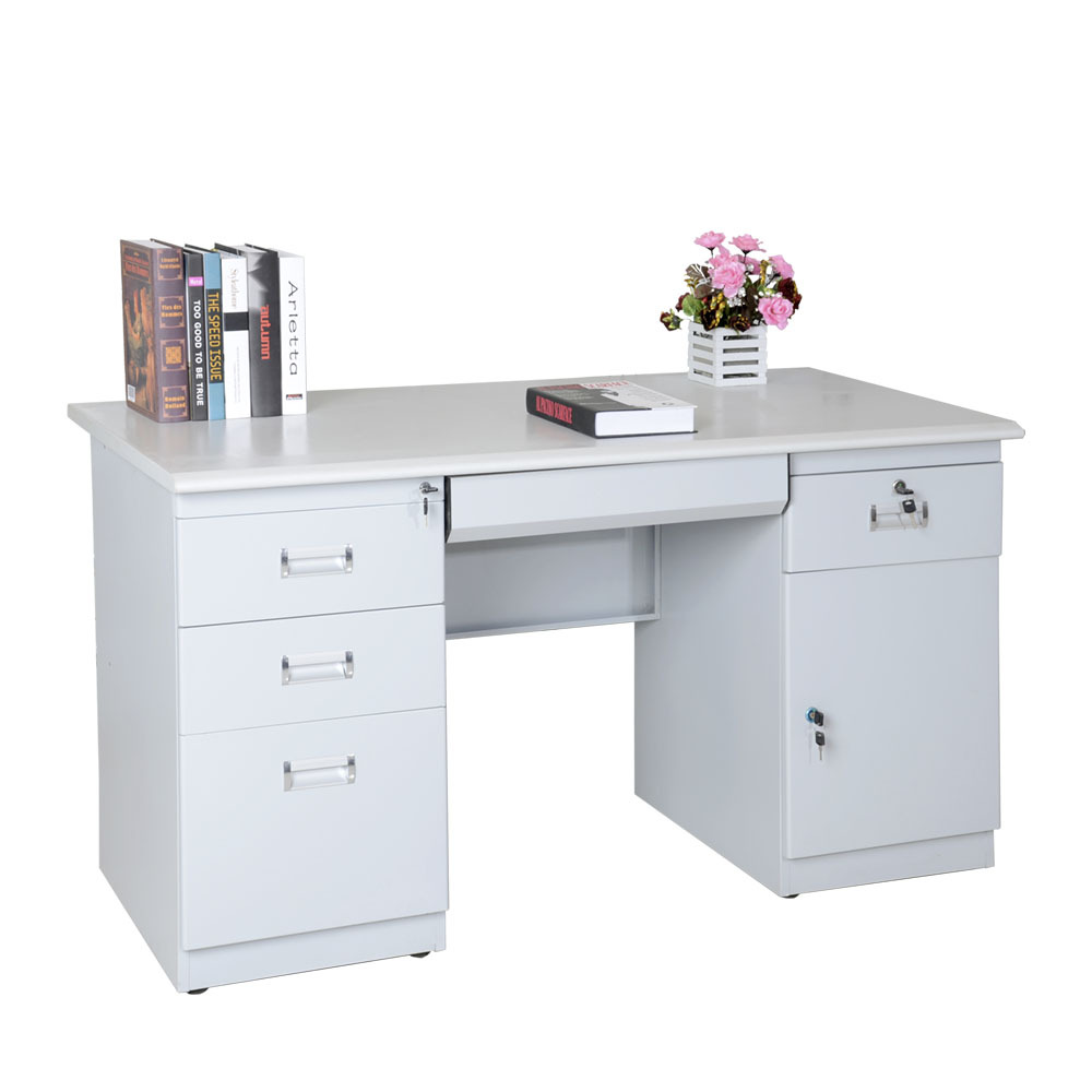 Office equipments table home office desks with drawers office computer table metal MDF desk