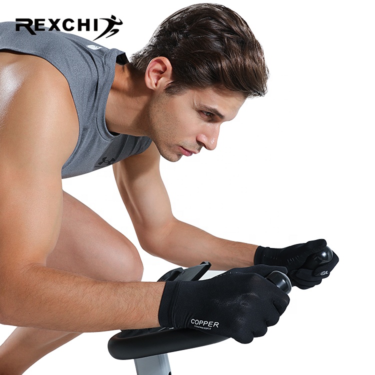 REXCHI XG44 Full Finger Sport Men Women Fitness Rowing Running Glove Weight Lifting Touch Screen Anti-Slip Best Gym Gloves