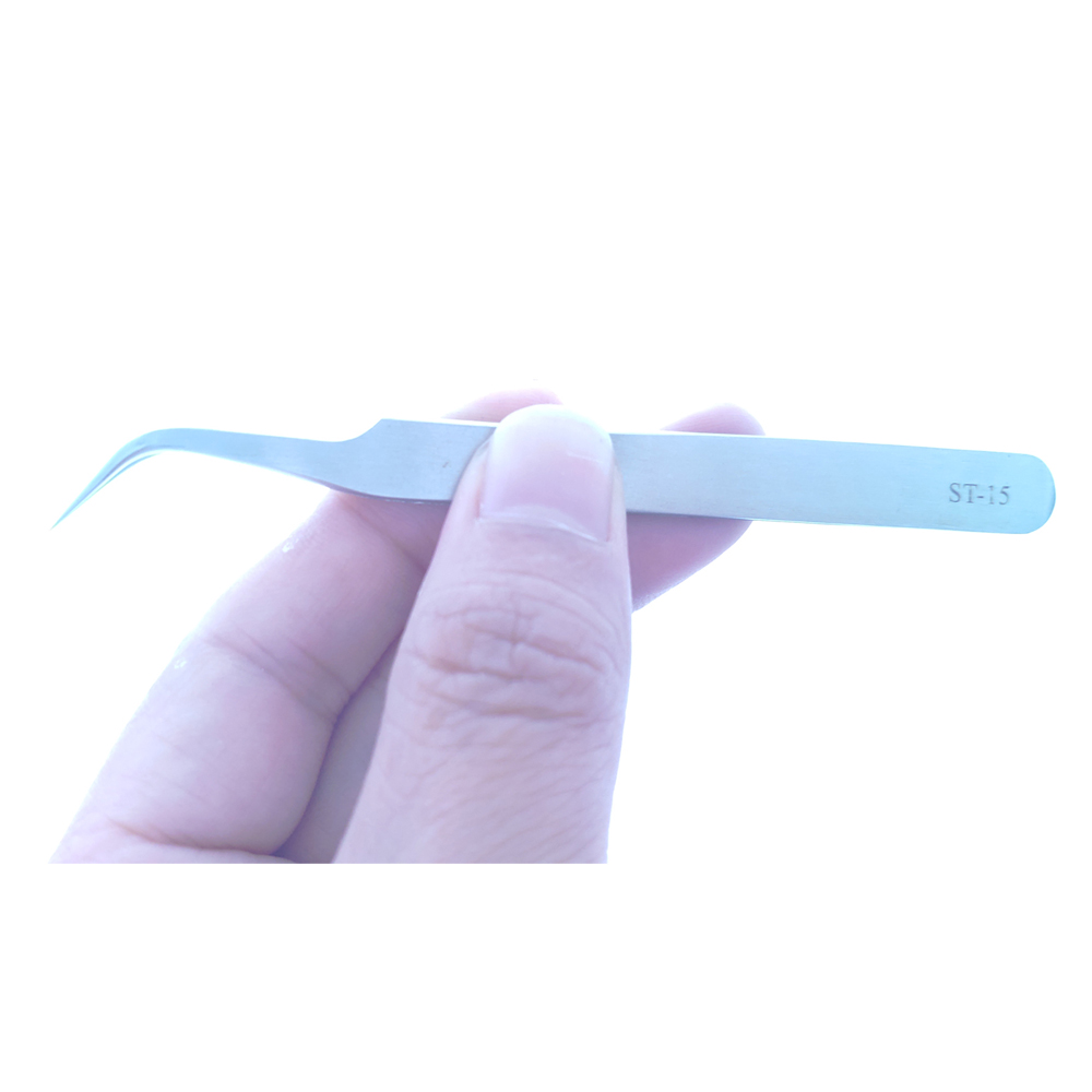 St-15Stainless стали локоть пинцет пинцеты для ресниц, ресниц Цветущий