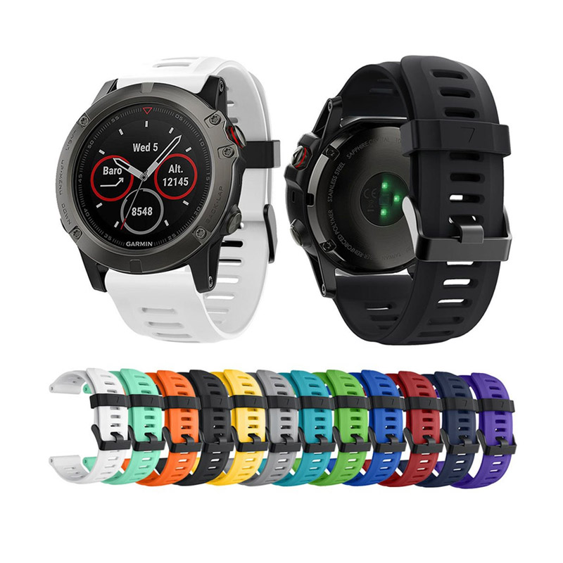 Силиконовый сменный ремешок для наручных часов с инструментами для Garmin Fenix 3/Fenix 3 HR/Fenix 6X/5X/5X Plus/D2 Delta PX/Пособие MK1