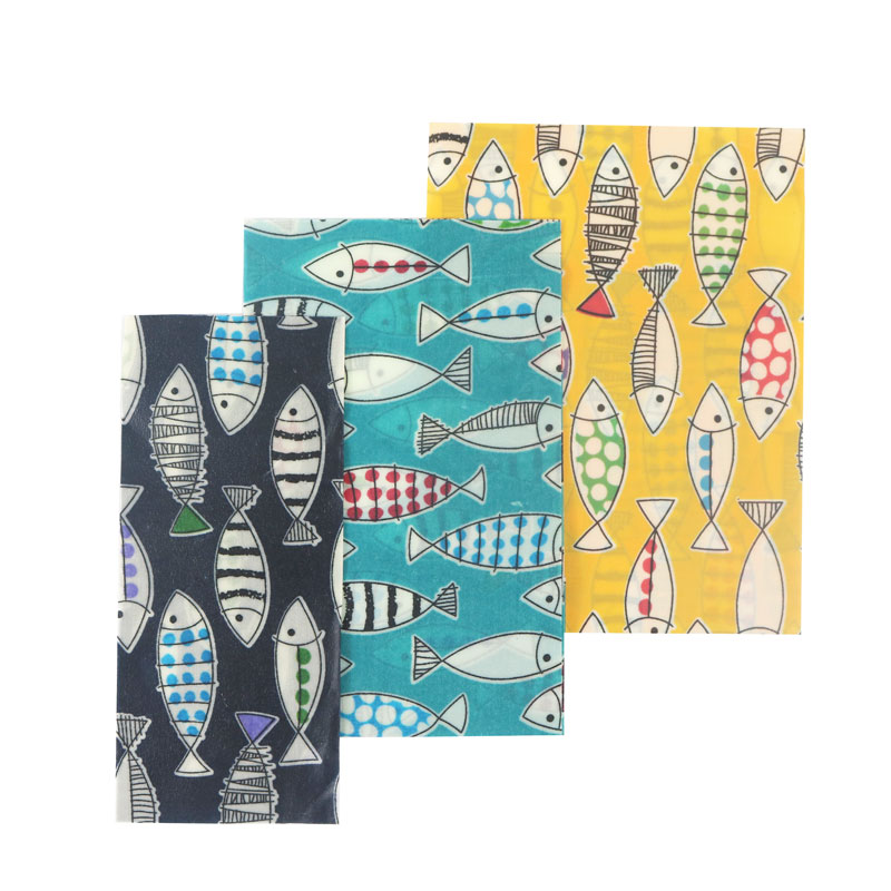 Various Size Sustainable Plastic Free Food Storage Vegan Wax Wrap