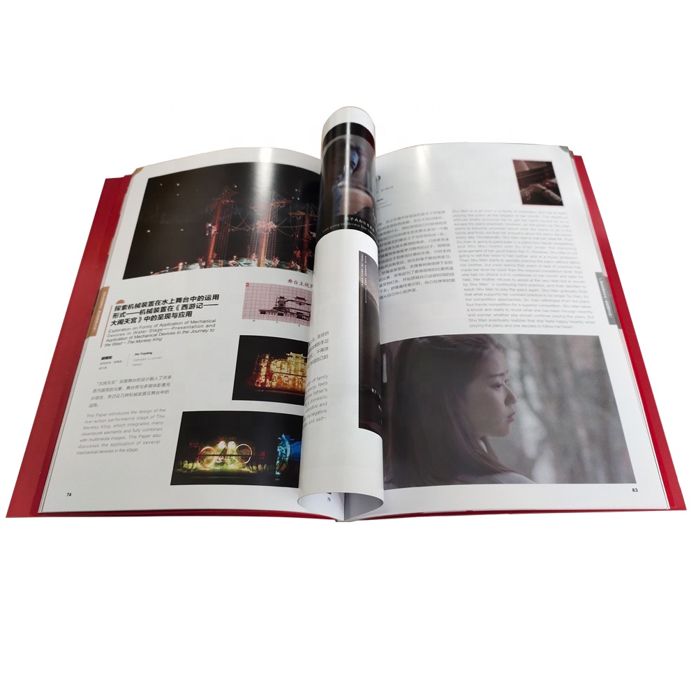 Customized Size Advertising Business Brochures Book Color Printing